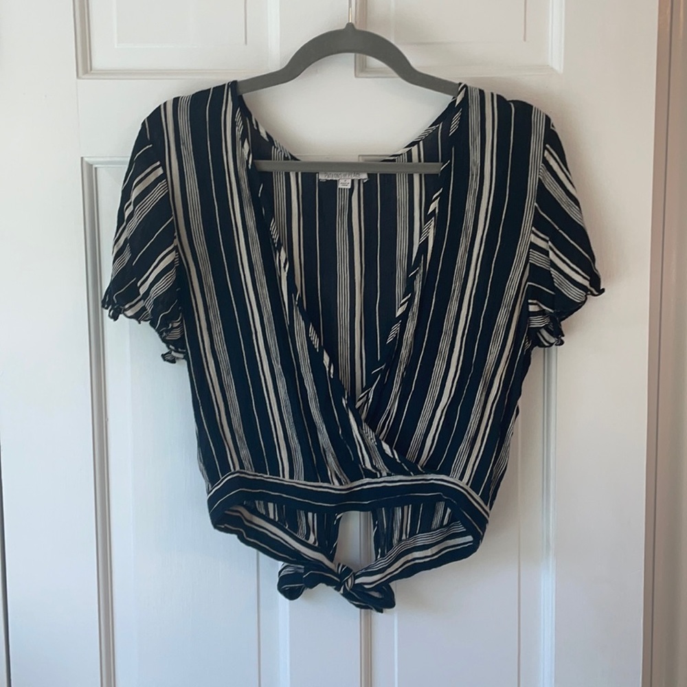 Mid-Crop Top with tie in back